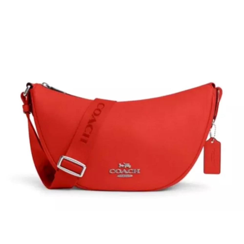 New Coach CT644 Pace Shoulder bag Smooth Leather Miami Red